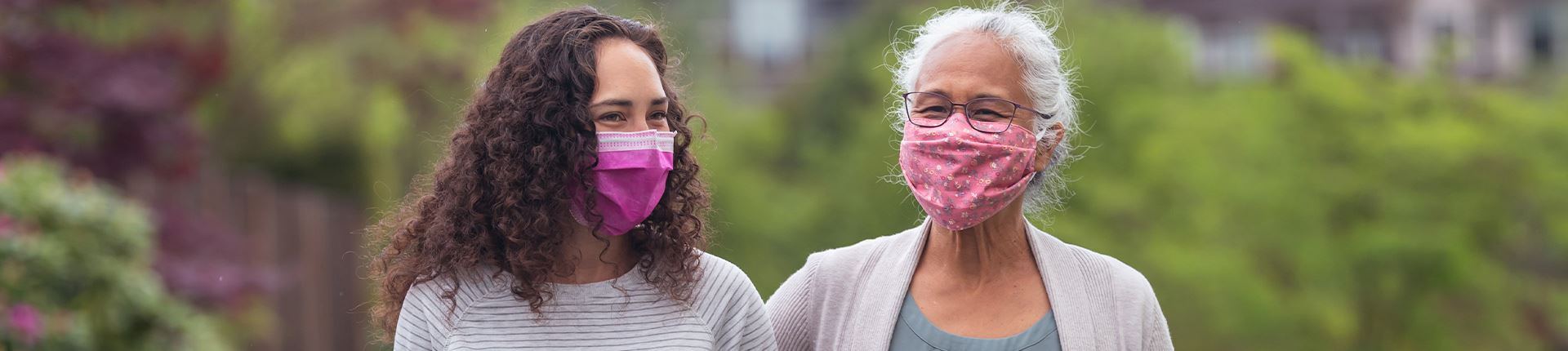 2 Women Wearing Masks